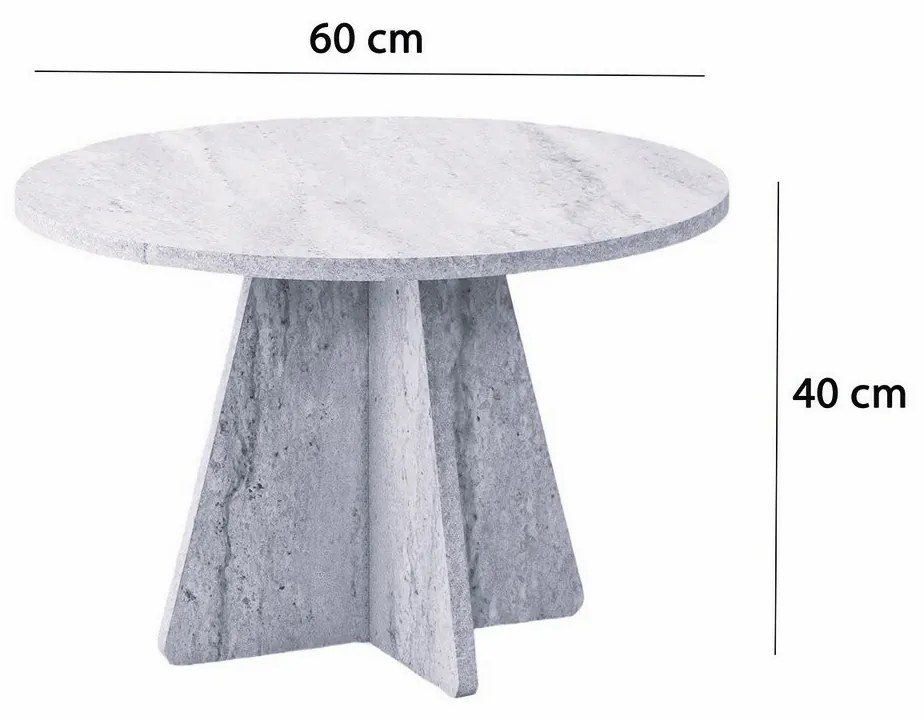 Konferenčný stolík Mushroom Sapphire Oak