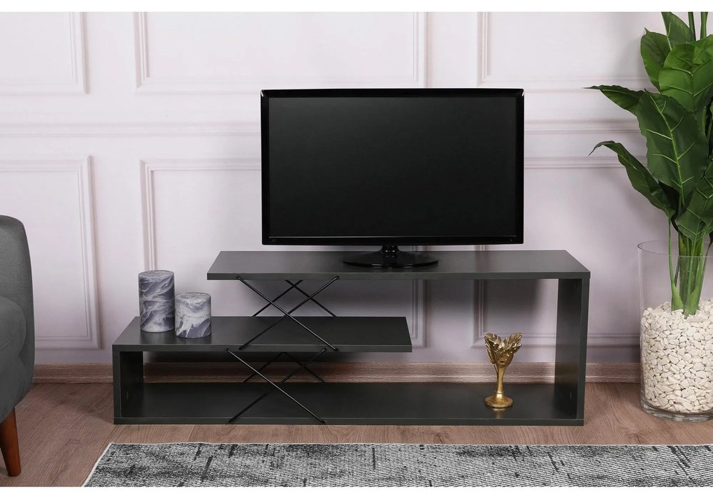 TV skrinka Zigzag - Anthracite