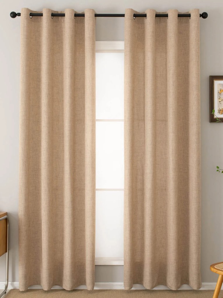 Závesy Zara hnedá – 140 × 250 cm (2 ks)