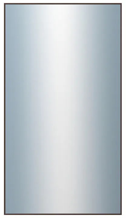 DANTIK - Zrkadlo v rámu, rozmer s rámom 50x90 cm z lišty Hliník wenge (7273516)