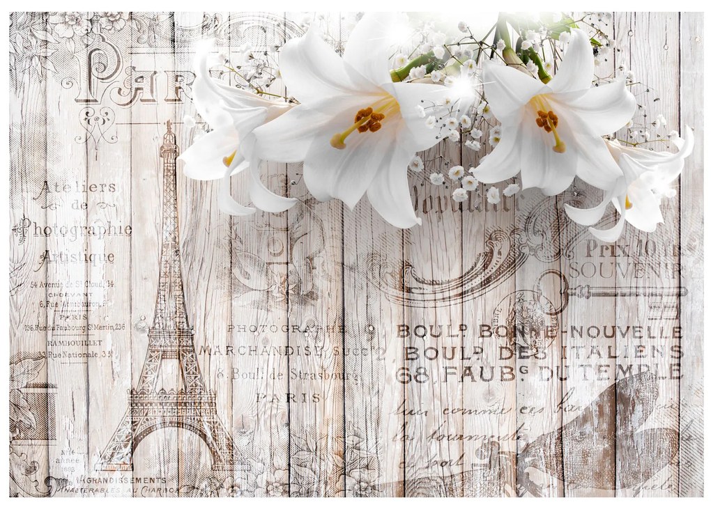 Artgeist Fototapeta - Parisian Lilies Veľkosť: 100x70, Verzia: Premium