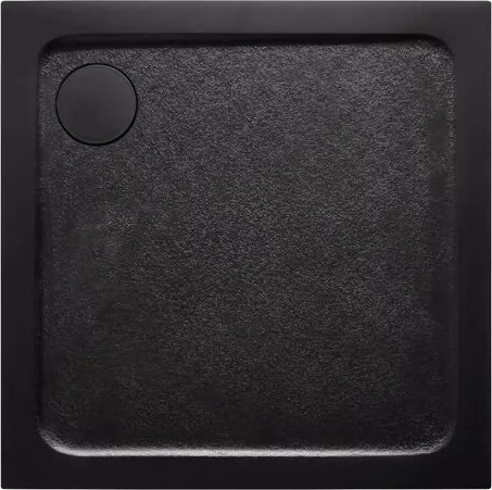 Sprchová vanička štvorcová SAT Project 80x80 cm liaty mramor čierna SATSVPRO80QCA