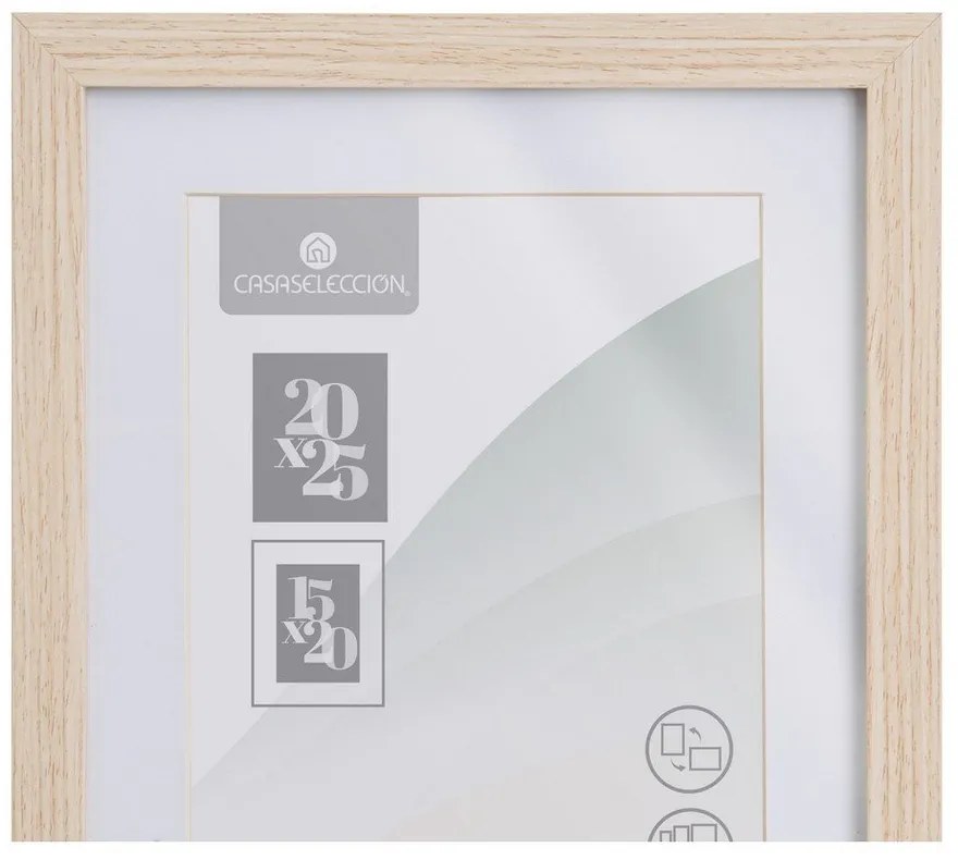 Stojací/na stenu rámček v prírodnej farbe 22,5x28 cm Sencillo – Casa Selección