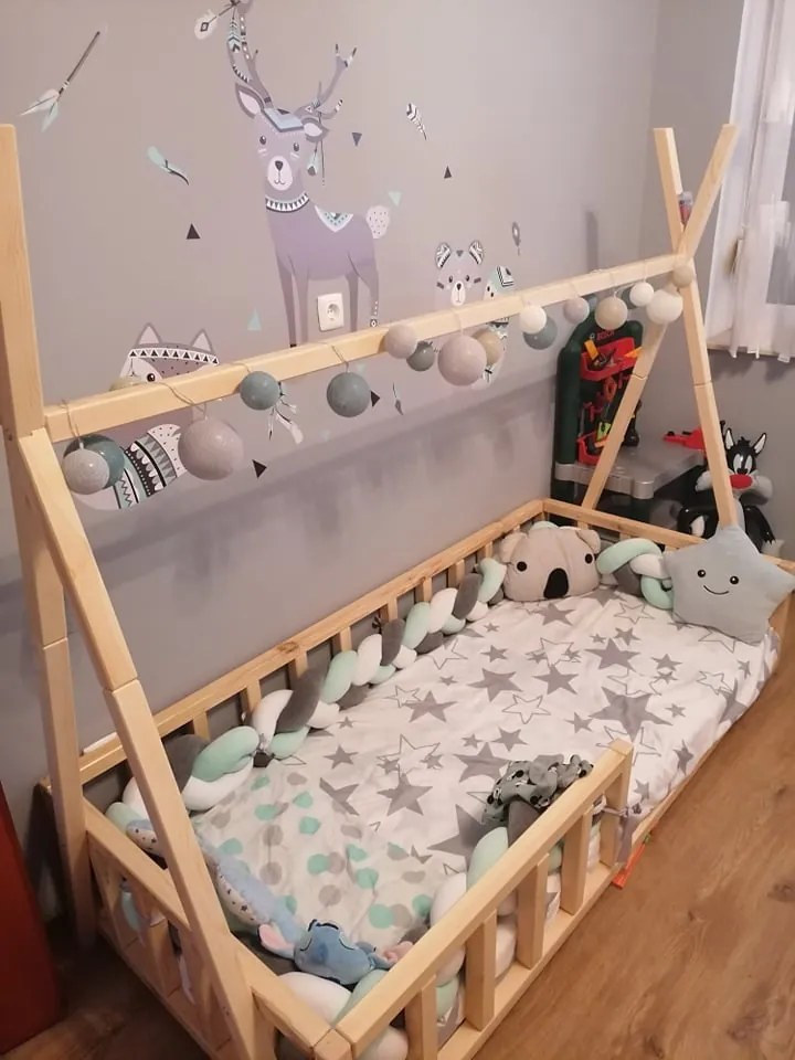 Wilsondo Detská posteľ domček Tipi 180x80 Variant úložný box: Bez úložného boxu