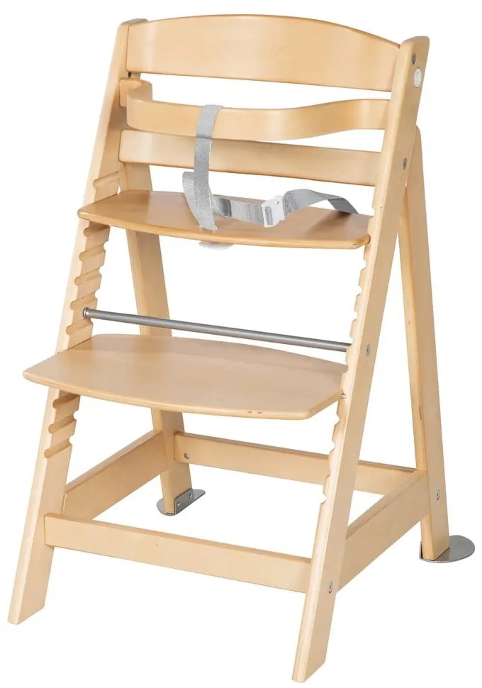 Jedálenská stolička vo svetlosivo-prírodnej farbe Style Born Up 2in1 – Roba