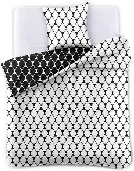 Obojstranné obliečky na jednolôžko z mikrovlákna DecoKing Basic Hypnosis Rhombuses, 200 x 140 cm