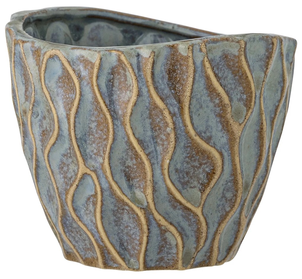 Bloomingville Keramický obal na kvety Feren Blue