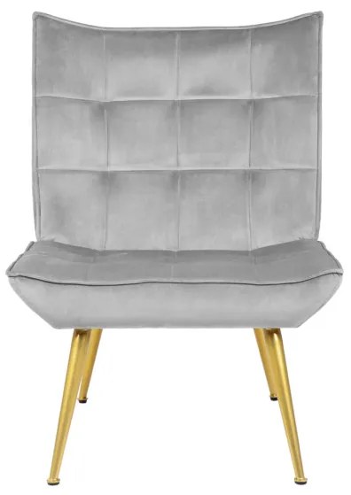 Kreslo VINNIS s podnožkou, sivé 856681