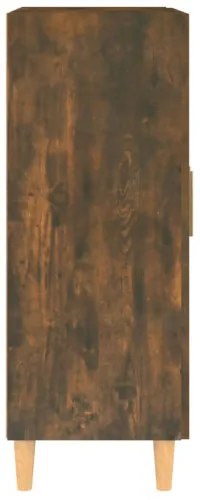 vidaXL Komoda dymový dub 69,5x34x90 cm spracované drevo-