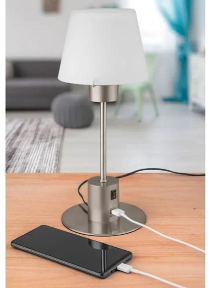 LIVARNO home LED lampa s USB (kónický tvar) (100357933)