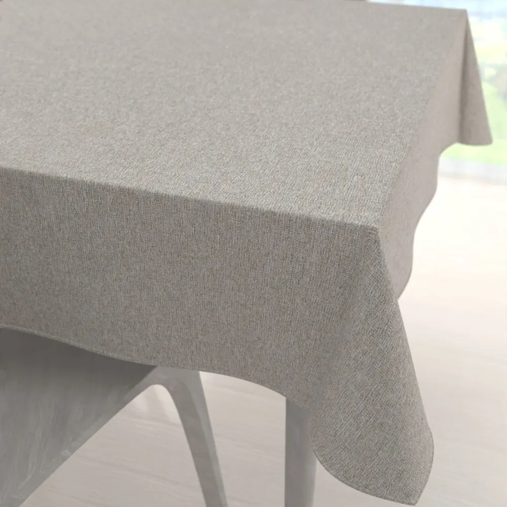 Biante Veľký dekoračný štvorcový obrus BKT-552 Prírodná režná 150x150 cm