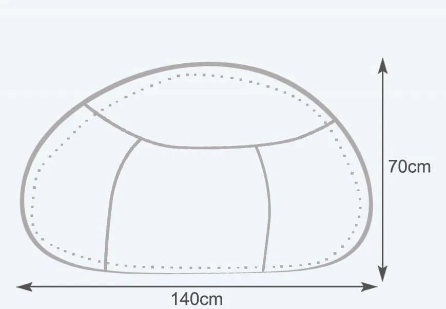 INTERMEDIC Sedací Vak MAXI Polyestér - NC03 - Biela (Polyester)