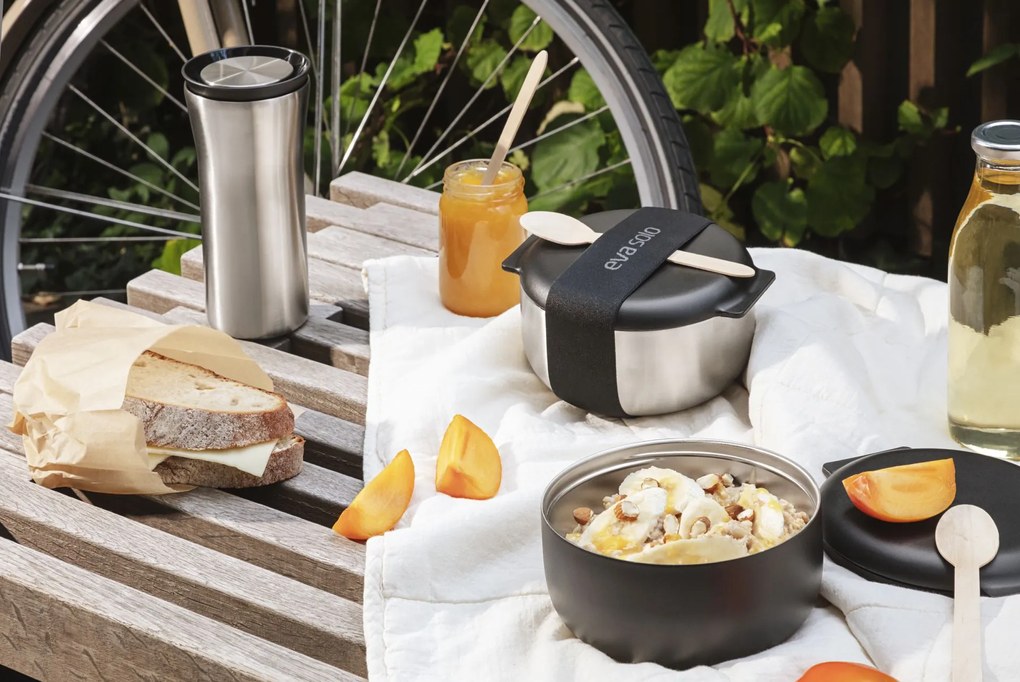 Eva Solo Desiatový box To Go Steel/Black 750 ml