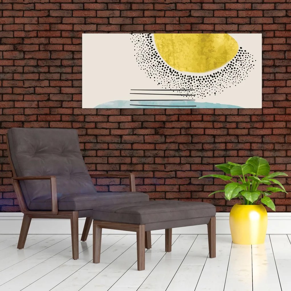 Obraz - Abstraktná maľba pláže N⁰2 (120x50 cm)