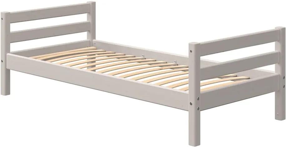 Sivá detská posteľ z borovicového dreva Flexa Classic