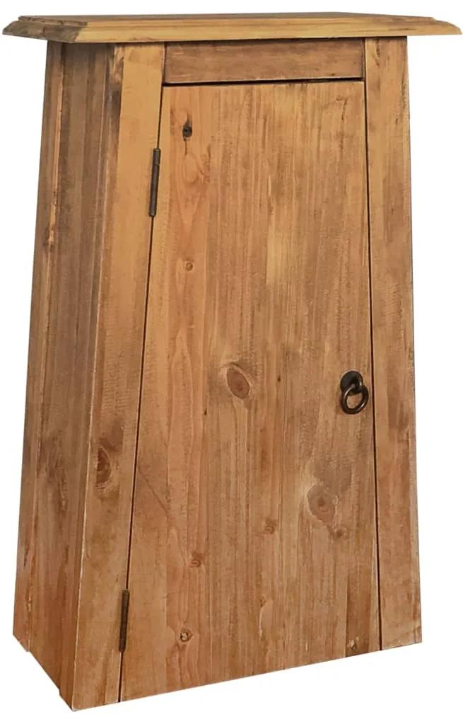vidaXL Kúpeľňová nástenná skrinka, recyklované borovicové drevo 42x23x70 cm