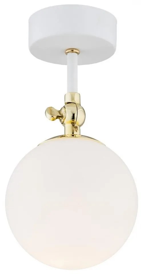 Argon 4002 - Kúpeľňový prisadený luster LATINA 1xE14/7W/230V IP44 biela/zlatá