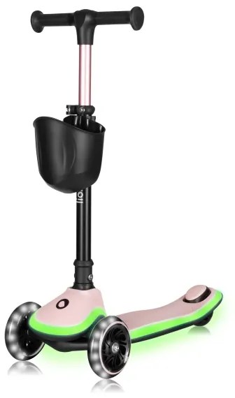 Lionelo - Detská kolobežka MEY 3xAAA Ružová