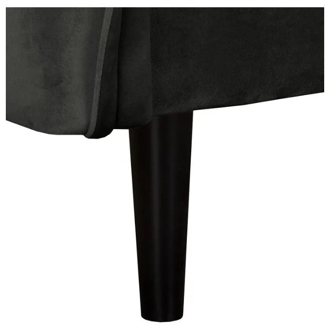 Tmavosivé zamatové kreslo Juli – Ropez