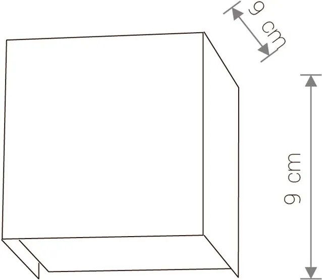 Svietidlo Nowodvorski CUBE SILVER 5267, 1xG9 max.50W