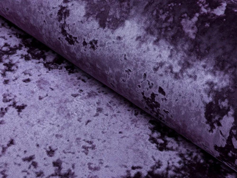 Biante Zamatový oválny obrus Diana DI-006 Tmavo fialový 140x180 cm