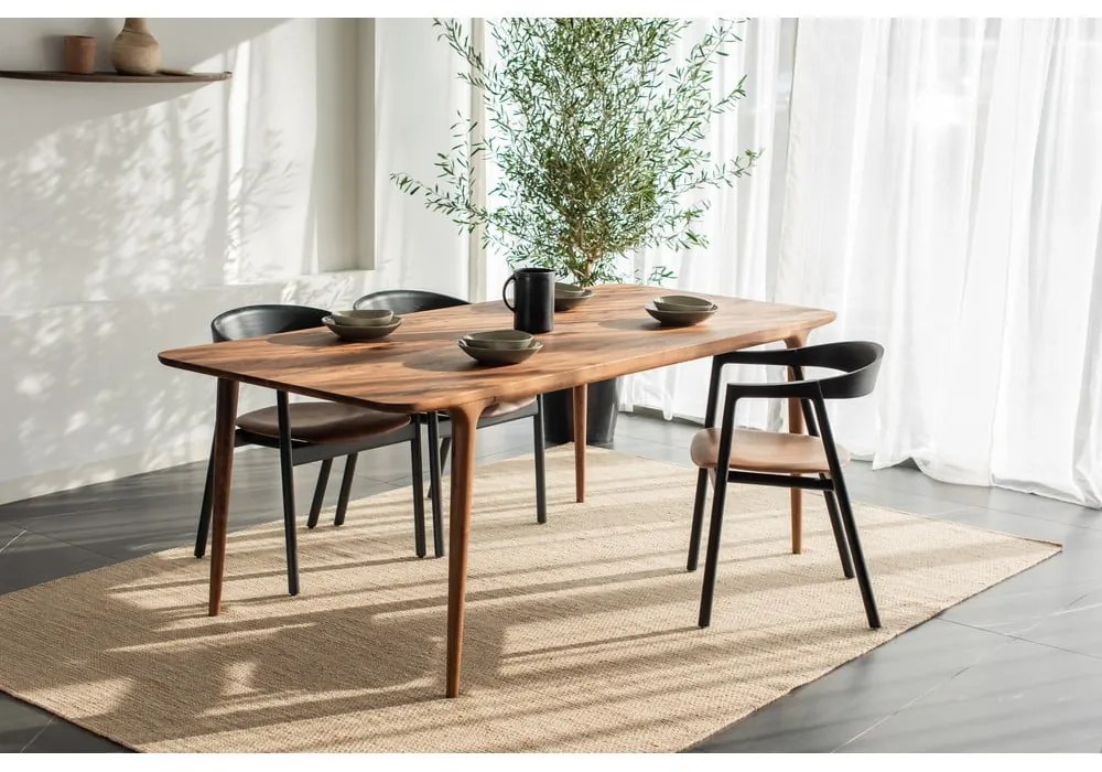 Jedálenský stôl z orechového dreva 90x200 cm Fawn – Gazzda