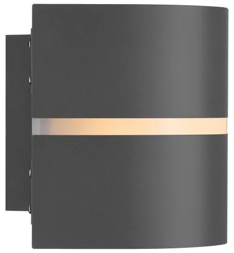 Nordlux - Vonkajšie nástenné svietidlo SIBELIS 1xE27/10W/230V IP44 antracit