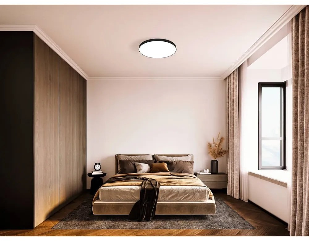 Čierne LED stropné svietidlo ZUBIETA-A – EGLO