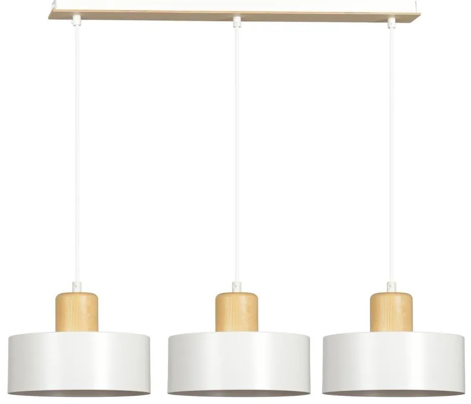 Luster na lanku TORIN 3xE27/15W/230V biela