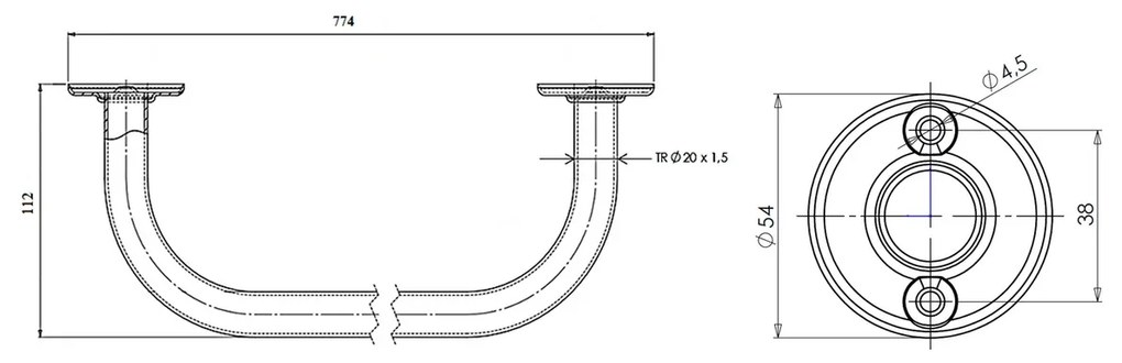 AQUALINE 8012 sušiak-držiak uterákov 70 cm, biela