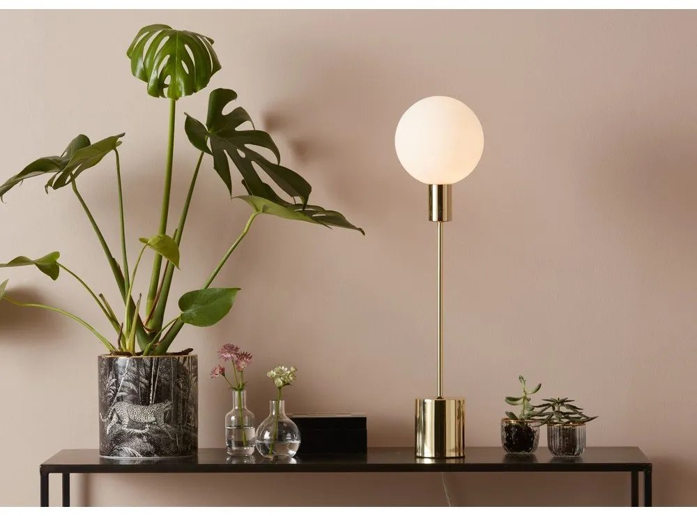 Stolová lampa v mosadznej farbe Markslöjd Uno Table Brass