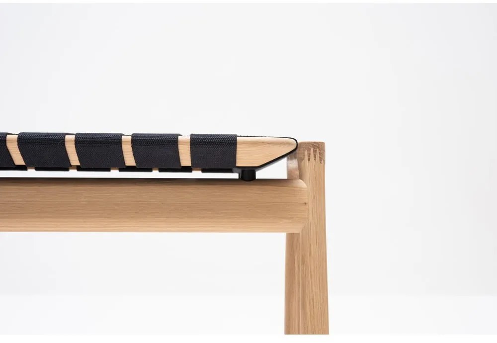 Čierna/v prírodnej farbe lavica Klupa - Gazzda