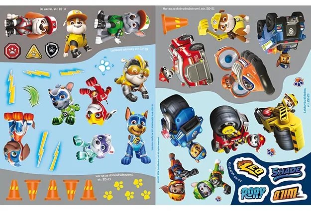 Veľká samolepková knižka Dobrodružstvo pre chlapcov Paw Patrol