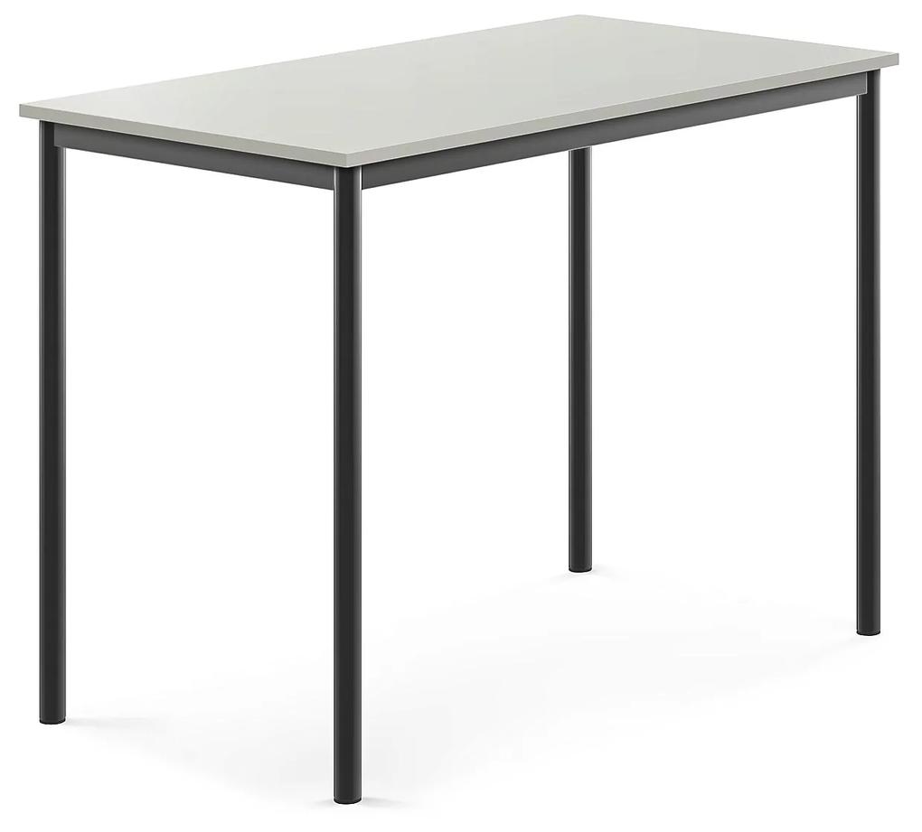 Stôl SONITUS, 1200x700x900 mm, HPL - šedá, antracit