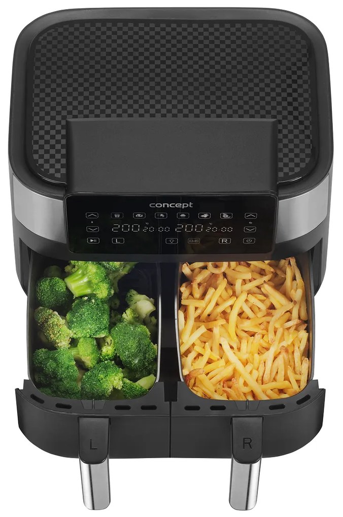 Concept FR8000 teplovzdušná fritéza DOUBLE, 8 l