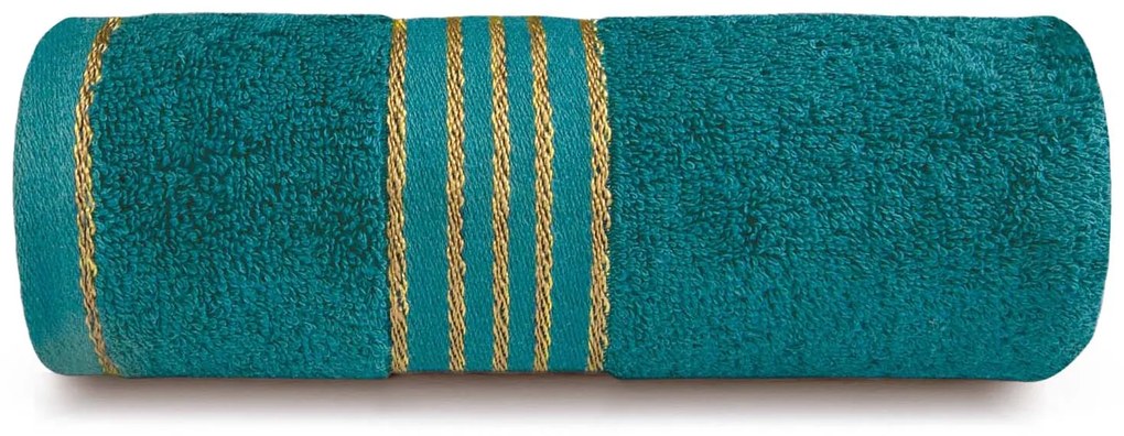 BAVLNENÝ UTERÁK TIWANO 70X140 CM TMAVOTYRKYSOVÁ