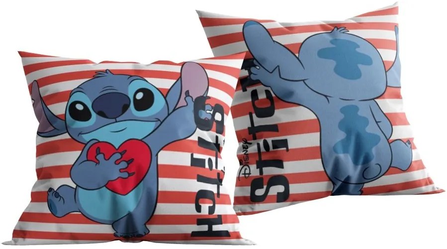 Obojstranný vankúš Stitch - Disney - 40 x 40 cm