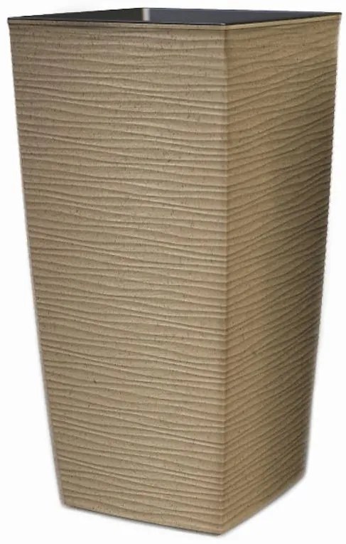 Kvetináč Aurora Woody 25x25x46,5h Natural Wea-2525