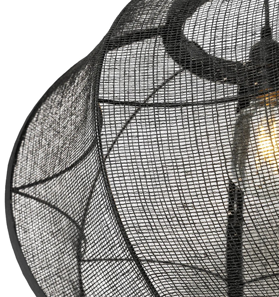 Orientálne závesné svietidlo čierne 48 cm - Rob