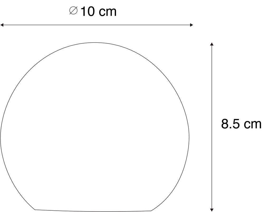 Vianočná stolová lampa zlatá 10 cm vrátane LED sady 3 - Lua