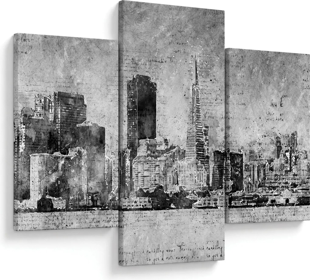 Obraz - Coffee art city (90x60 cm)