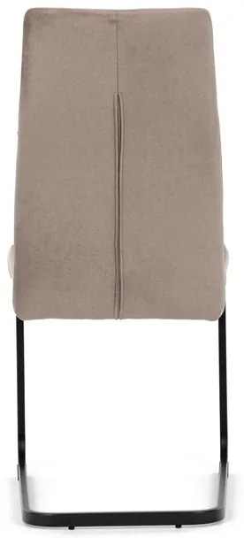 Autronic BONTEC Jedálenská stolička, hnedá, zamatová látka, DCL-X7018 CAP2 Farba: Šedá