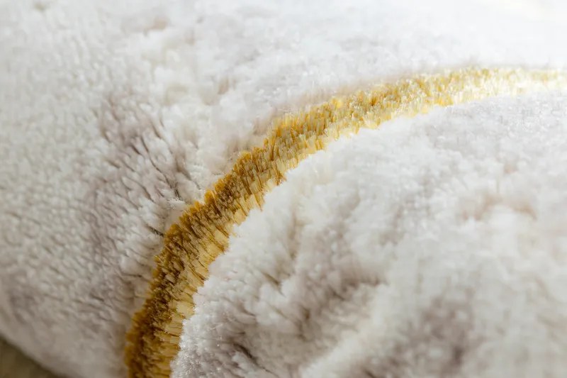 Dywany Łuszczów, Kusový koberec Core 1818 Geometric ivory/gold, 160x220, šedá, chodba / predsieň