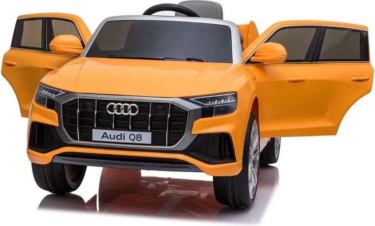 LEAN CARS Audi Q8 batéria auto JJ2066 žltá lakovaná