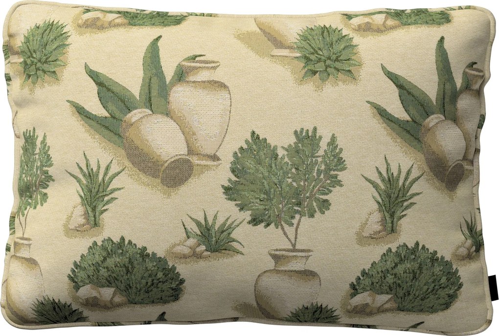 Gabika so šnúrkou, obliečka 60x40cm farba produktu béžová látka zapletaná, vzorované