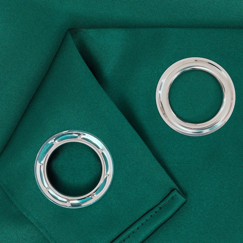 4Home Výhodná sada Zatemňovací záves Dublin tmavozelená, 150 x 250 cm, 2 ks