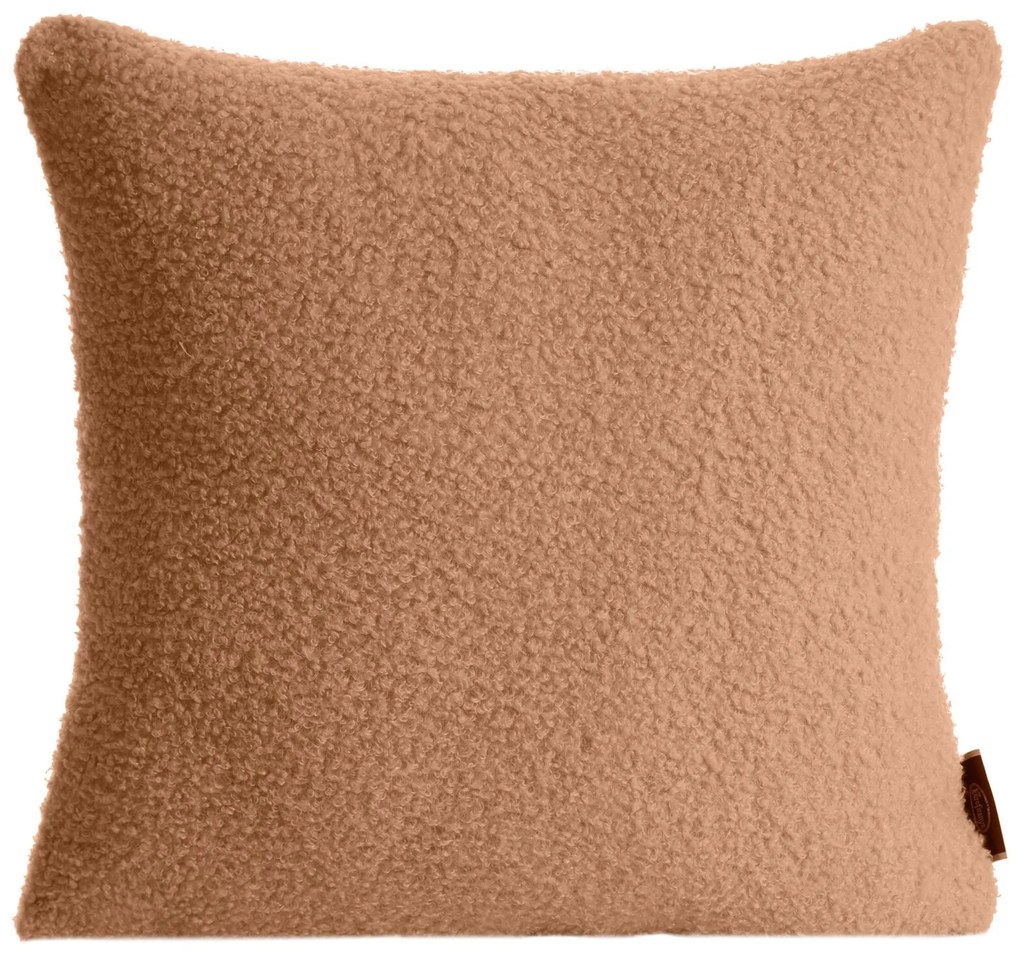 DEKORAČNÁ OBLIEČKA NA VANKÚŠ BUKLA 45X45 CM BÉŽOVÁ