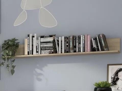 Nástenná polica Carlos, dub sonoma, 150 cm%