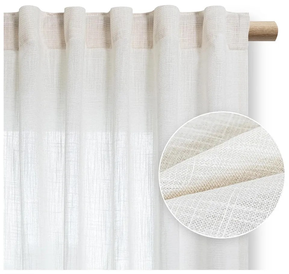 Krémovobiely záves 140x270 cm Valeta – Restilo