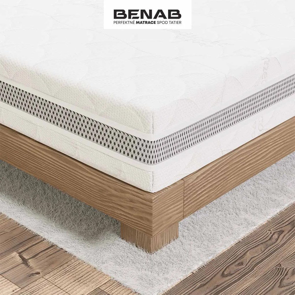BENAB LATEXO prírodný taštičkový matrac Prací poťah Medicott Silver 3D